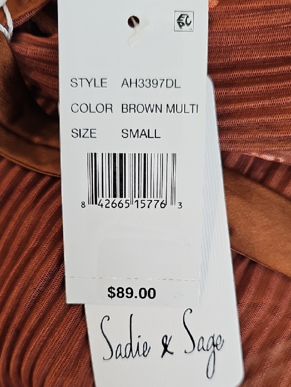 Sadie & Sage Rust Brown Floral Halter Lined Feminin Maxi Dress Junior Sz S & Med - Picture 7 of 8